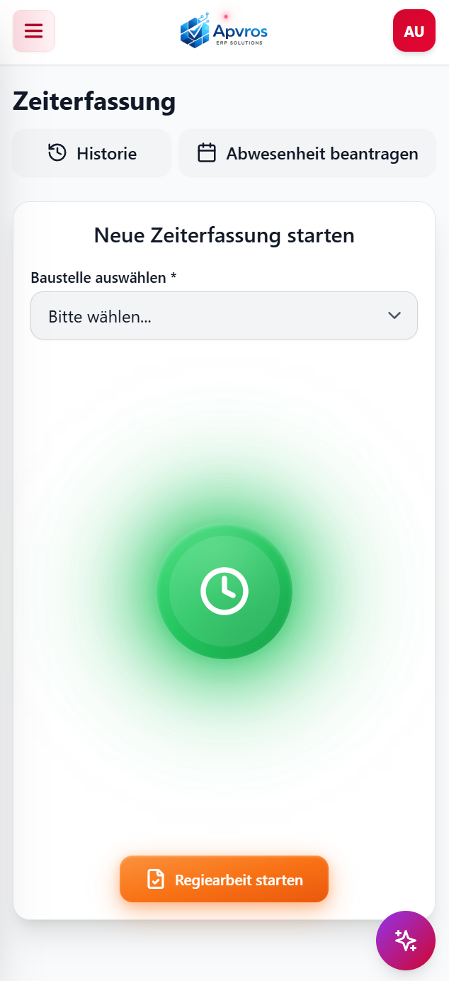 Mobile Zeiterfassung